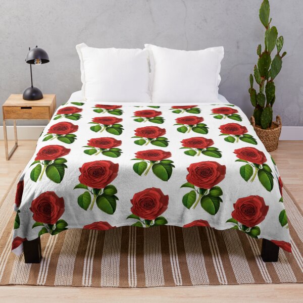 Item preview, Deep Red, Crimson Rose and Leaves designed and sold by Marymarice.