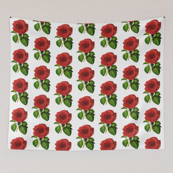 Item preview, Deep Red, Crimson Rose and Leaves designed and sold by Marymarice.