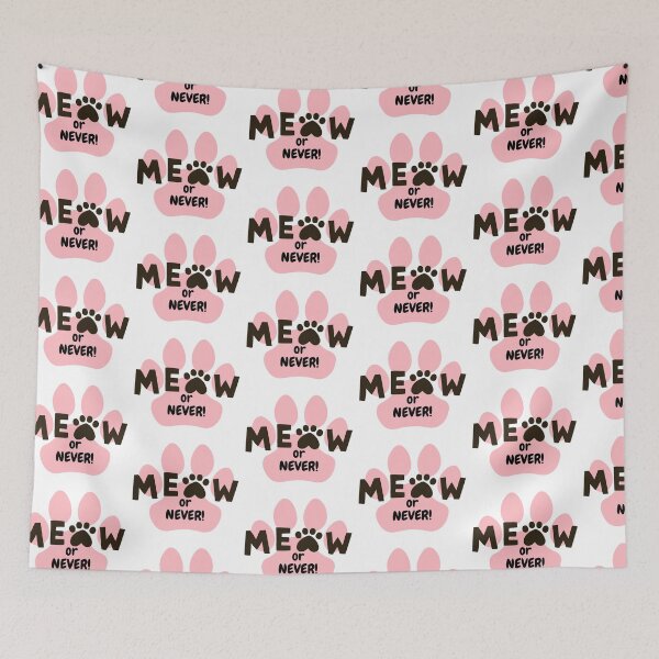 Item preview, Meow or never cat lovers designed and sold by FunPixi.