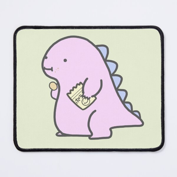 Item preview, Kawaii Pink Chubby Fat Dinosaur Dragon Japanese Animal Anime Manga  designed and sold by Marinaaa010.