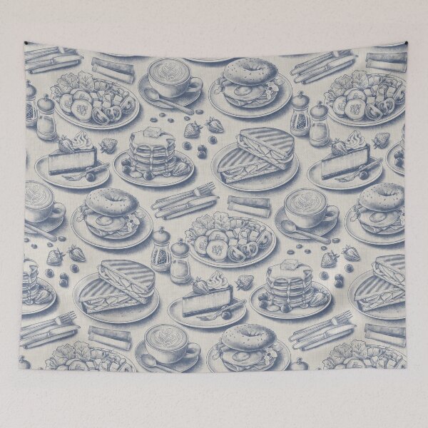 Item preview, Coffee Shop Toile de Jouy designed and sold by Perrin Le Feuvre.