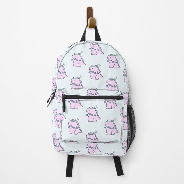 Item preview, Kawaii Pink Chubby Dinosaur Dragon Workout Diet Funny Cute Kawaii Japanese Anime Art Logo designed and sold by Marinaaa010.