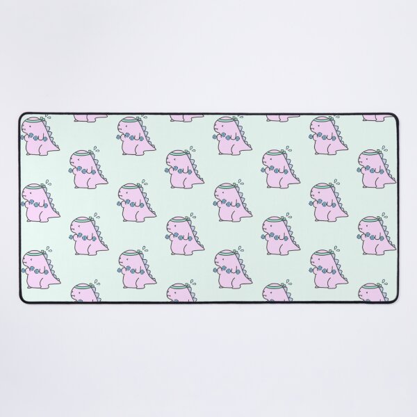 Item preview, Kawaii Pink Chubby Dinosaur Dragon Workout Diet Funny Cute Kawaii Japanese Anime Art Logo  designed and sold by Marinaaa010.
