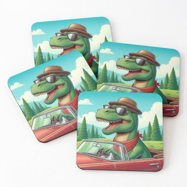 Item preview, Old Dinosaur Driving His Car designed and sold by Halifaxartguy.