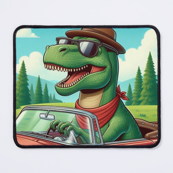 Item preview, Old Dinosaur Driving His Car designed and sold by Halifaxartguy.