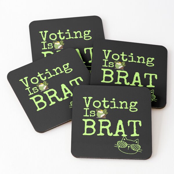 Item preview, Voting Is BRAT Harris 2024 Vote Blue Save Democracy Political Design designed and sold by EarthArtDesigns.