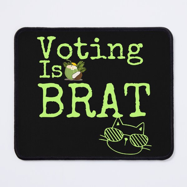 Item preview, Voting Is BRAT Harris 2024 Vote Blue Save Democracy Political Design designed and sold by EarthArtDesigns.