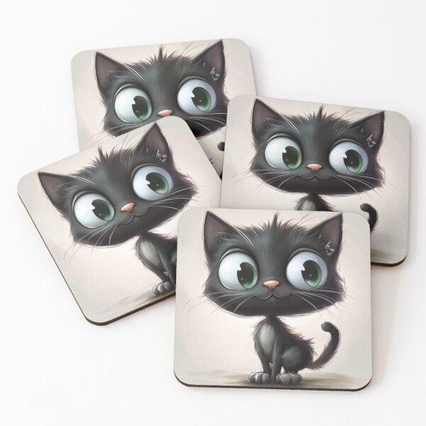 Item preview, Big-Eyed Midnight Kitten designed and sold by Rafał Stadnik.
