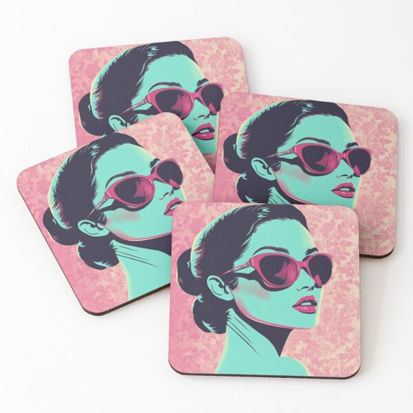 Item preview, Stylish Retro Woman with Sunglasses designed and sold by Rafał Stadnik.