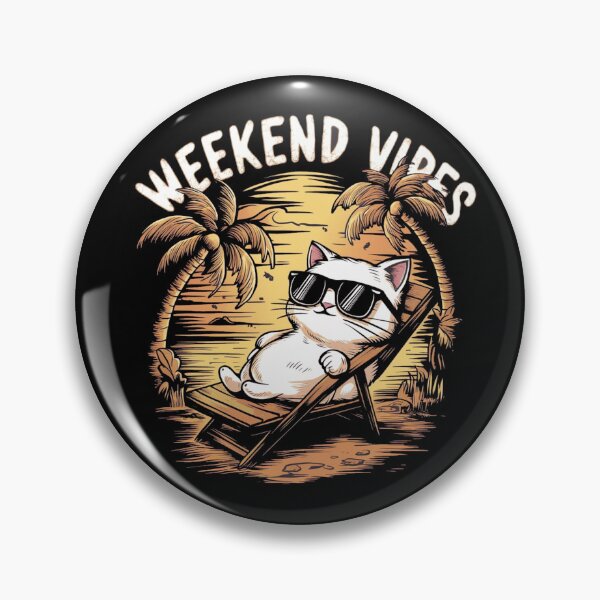 Item preview, Weekend Vibes Cat designed and sold by JMMR.