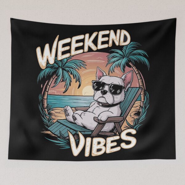 Item preview, Dog Weekend Vibes designed and sold by JMMR.