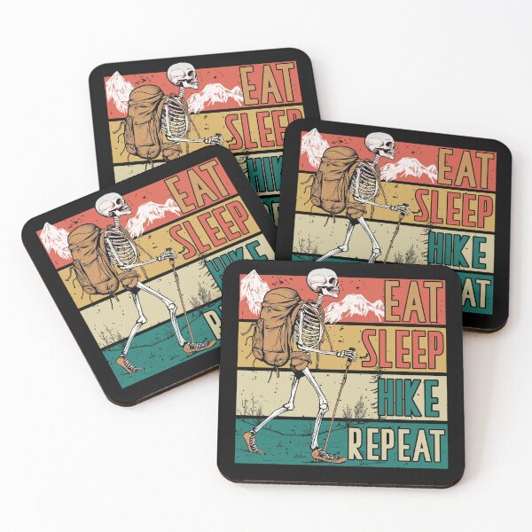 Item preview, Eat Sleep Hike Repeat Skeleton designed and sold by ObjCrea123.