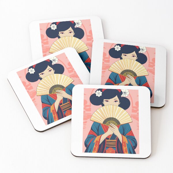 Item preview, Whispering Secrets – Geisha Art Print designed and sold by MrsKravchenko.