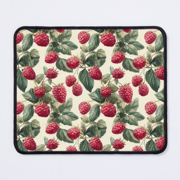 Item preview, Raspberries with Leaves Pattern designed and sold by ChuckleSpace.