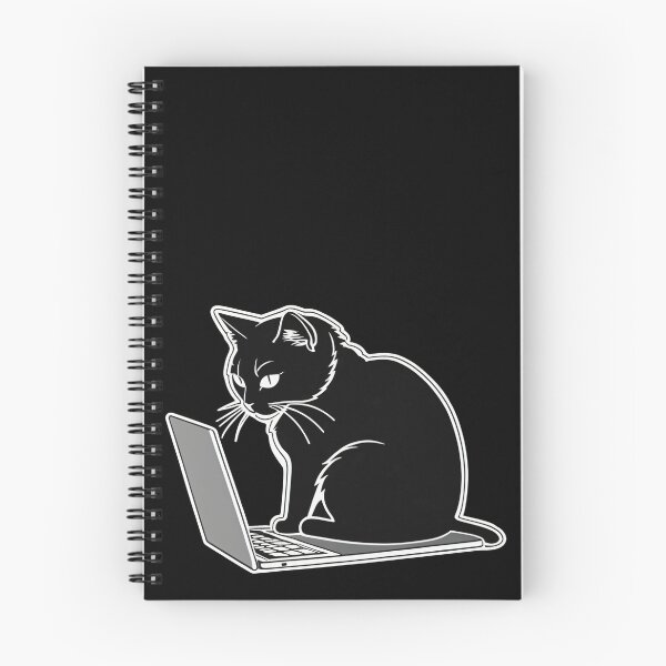 Artikelvorschau, Technisch versierte Katze: Katze am Laptop entworfen und verkauft von mrGrayMan.
