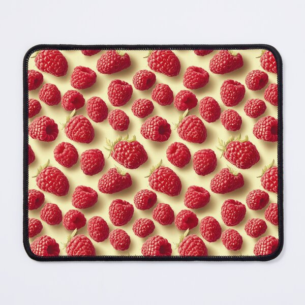 Item preview, Raspberries on Yellow Pattern designed and sold by ChuckleSpace.