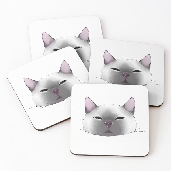 Item preview, Enchanting Gray Siamese Cat Illustration designed and sold by CrittersCorner.
