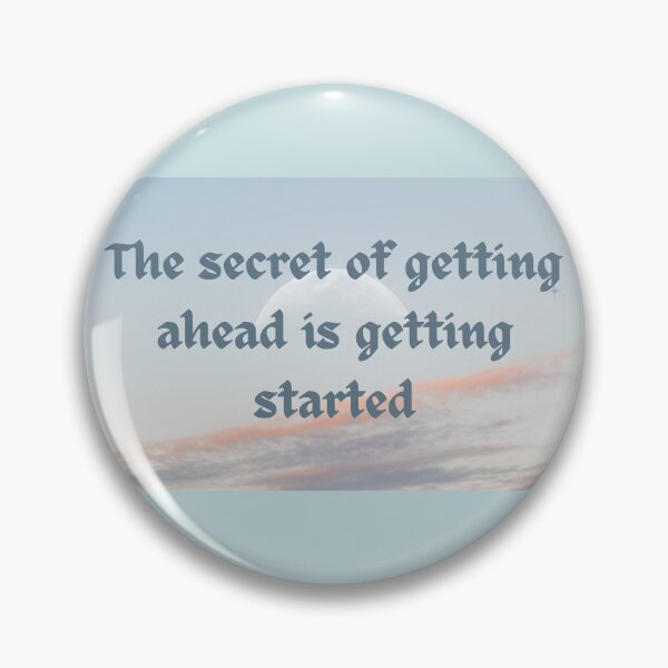Item preview, The secret of getting ahead is getting started designed and sold by CreatiCat.