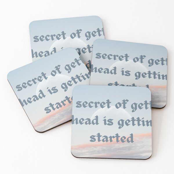 Item preview, The secret of getting ahead is getting started designed and sold by CreatiCat.