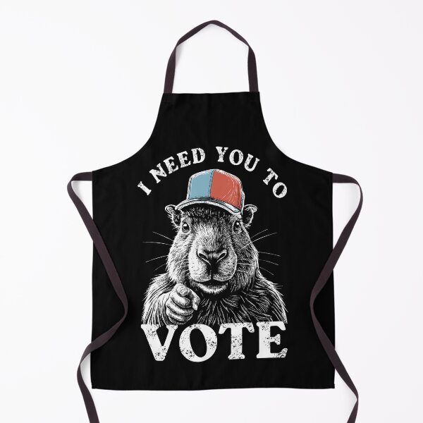 Item preview, I Need You To Vote Capybara in a Baseball Hat Election Incentive designed and sold by popanato.