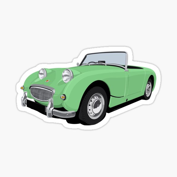 Vista previa del artículo con la obra «Austin Healey Ojo de Rana Sprite Verde», diseñado y vendido por neil4404.