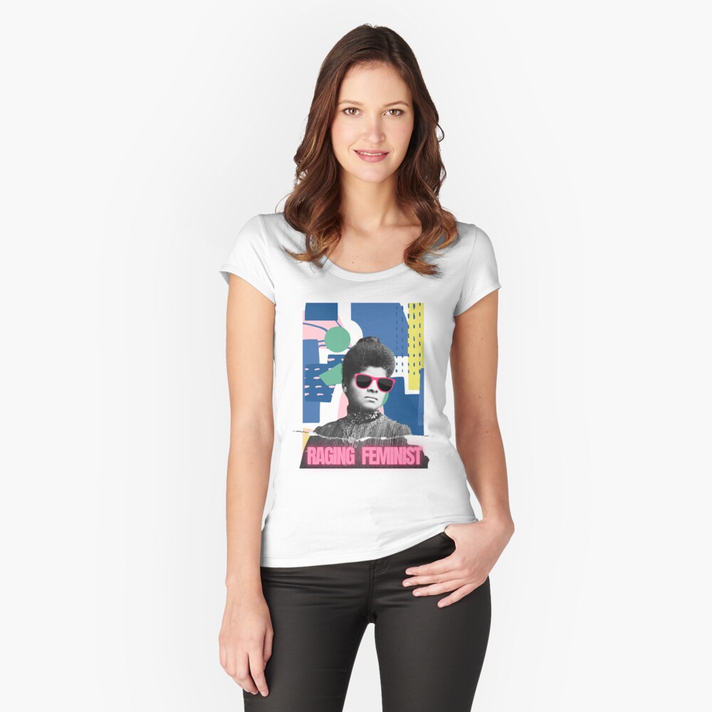 Vista previa del artículo con la obra «Camiseta entallada de cuello ancho», diseñado y vendido por Abatt0ir.