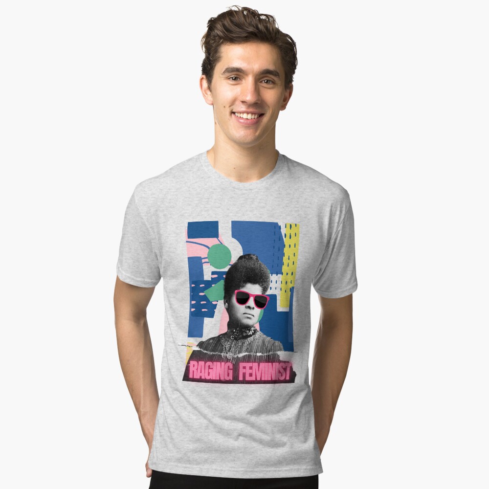 Vista previa del artículo con la obra «Camiseta de tejido mixto», diseñado y vendido por Abatt0ir.