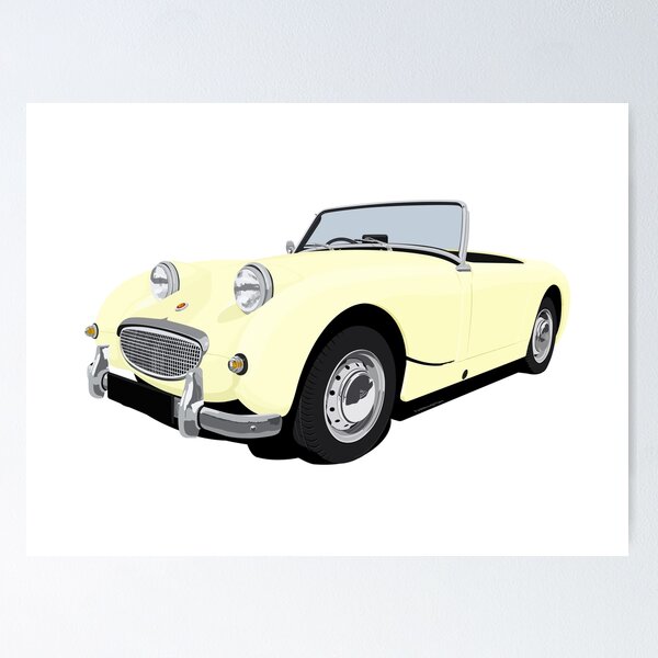 Item preview, Austin Healey Frogeye Sprite Pale Yellow designed and sold by neil4404.
