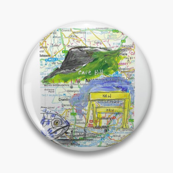 Item preview, Belfast map. designed and sold by DebTheZeb.