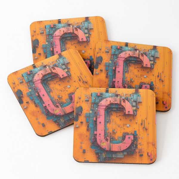 Item preview, THE ELECTRIC ALPHABET - Letter C designed and sold by Earth Celebration Designs.
