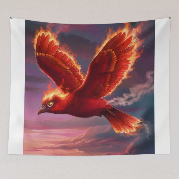 Item preview, Flight of the phoenix at dusk. designed and sold by MyHappyArtShop.