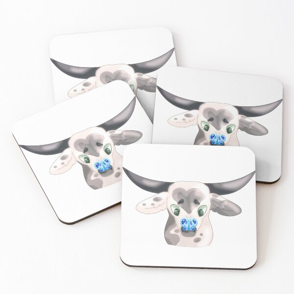 Item preview, Cute cow with butterfly Sticker designed and sold by Skylar Green.