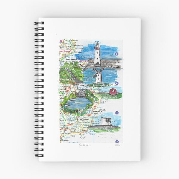Item preview, Co Down painted map. designed and sold by DebTheZeb.
