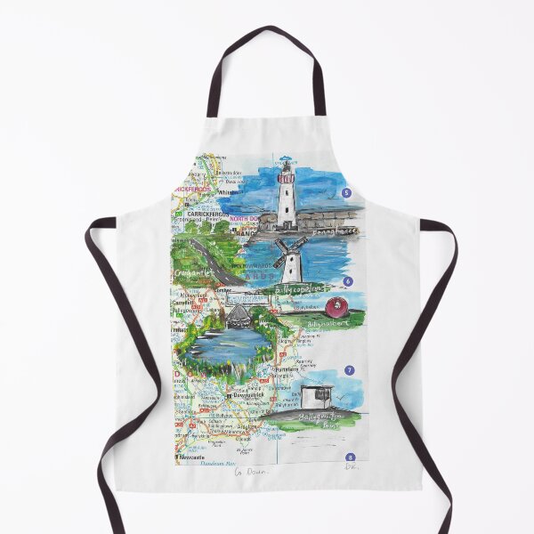 Item preview, Co Down painted map. designed and sold by DebTheZeb.