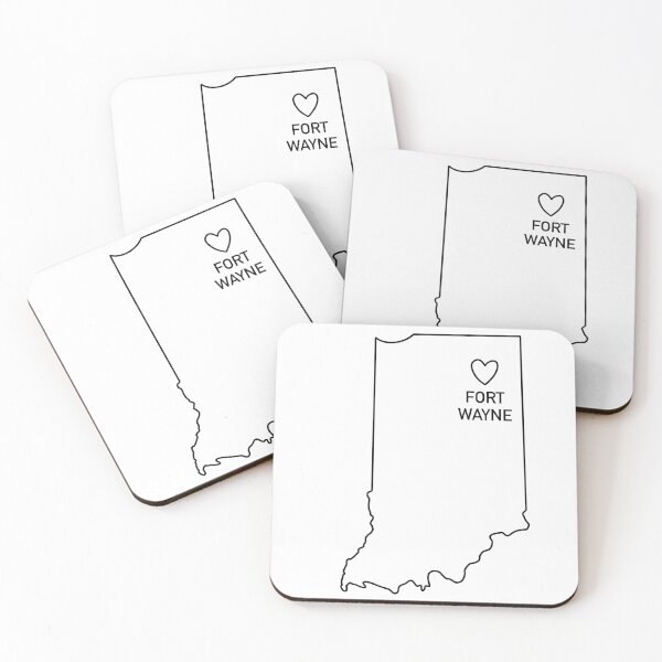 Item preview, Fort Wayne Indiana State Outline designed and sold by delmarvastickers.
