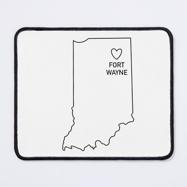 Item preview, Fort Wayne Indiana State Outline designed and sold by delmarvastickers.