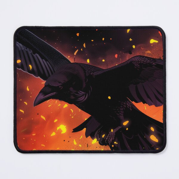 Item preview, Fire Crow Cover designed and sold by voidcrow.