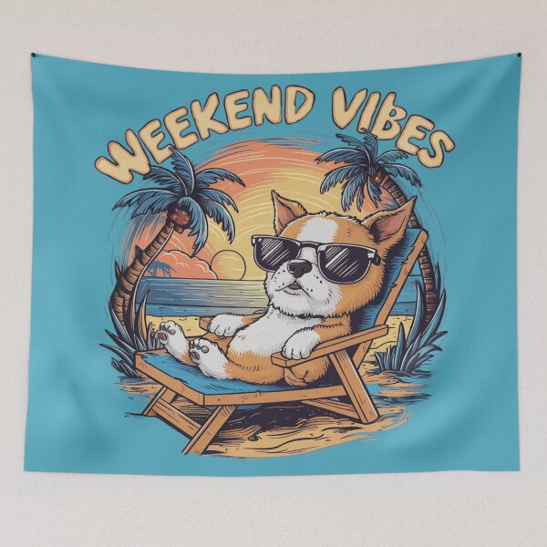 Item preview, Dog weekend vibes designed and sold by JMMR.