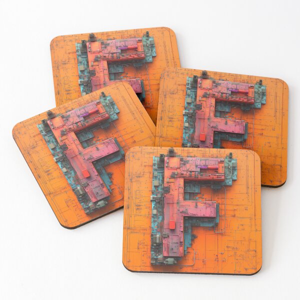 Item preview, THE ELECTRIC ALPHABET - Letter F designed and sold by Earth Celebration Designs.