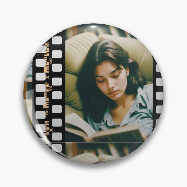 Item preview, Girl reading on color film designed and sold by Tr4shPand4z.