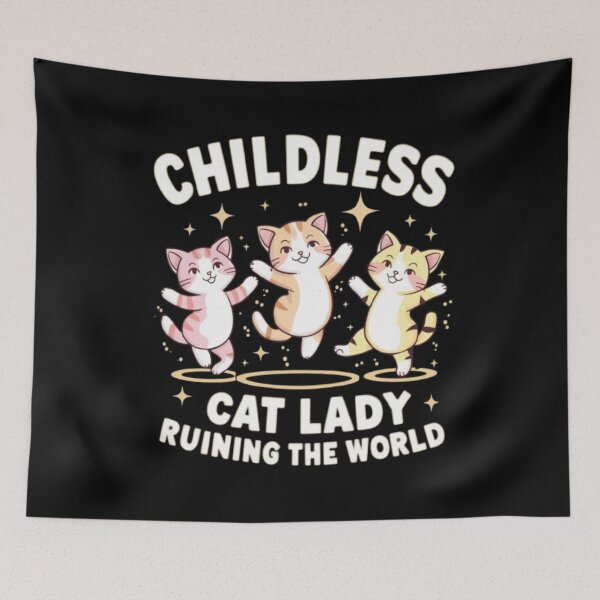 Item preview, Childless Cat Ladies, Feminist Shirt, Cat Lady Tee designed and sold by bigfamilytee.