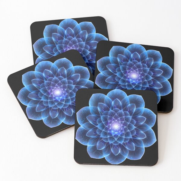 Item preview, Neon Cobalt Blue Spirograph Bliss designed and sold by AI-Only Creations.