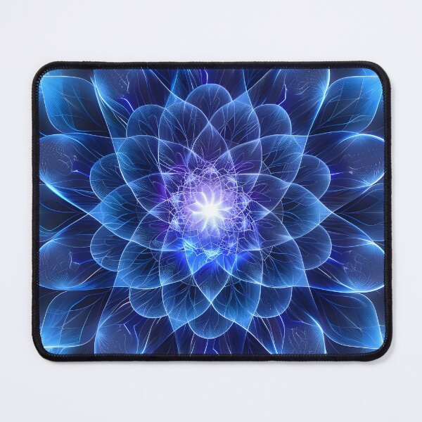 Item preview, Neon Cobalt Blue Spirograph Bliss designed and sold by AI-Only Creations.