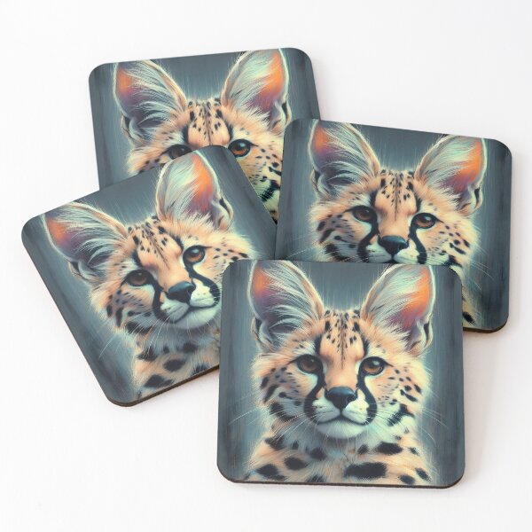 Item preview, Serval Portrait. #ServalLoverGift #ServalLover #ServalOwner #ServalMom #ServalDad #Serval designed and sold by Anna Halasek.