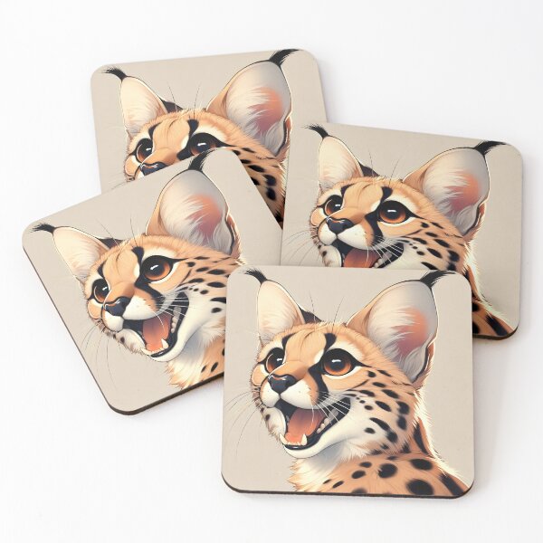 Item preview, Serval Portrait. #ServalLoverGift #ServalLover #ServalOwner #ServalMom #ServalDad #Serval designed and sold by Anna Halasek.