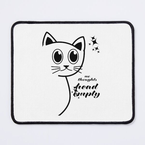 Item preview, no thoughts head empty cat meme designed and sold by alevealev.