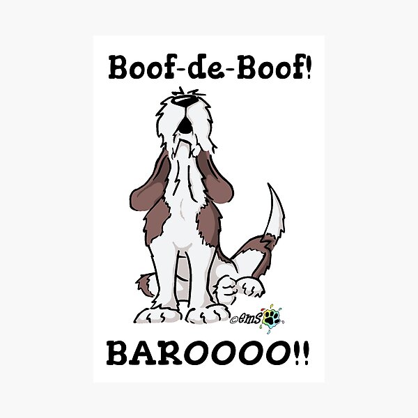 Grand Basset Boof Baroo! Photographic Print