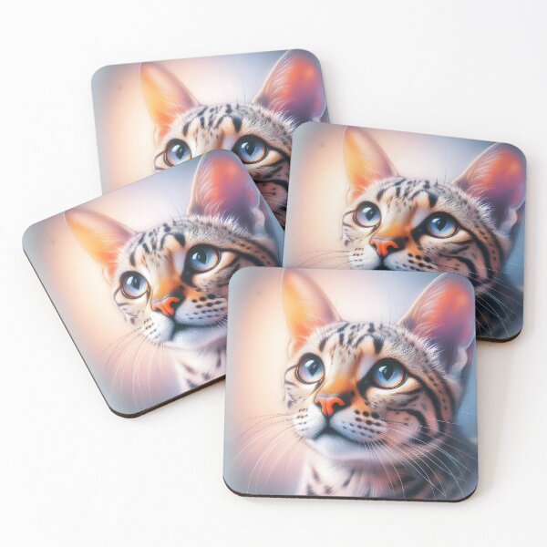 Item preview, Savannah cat Portrait. designed and sold by Anna Halasek.