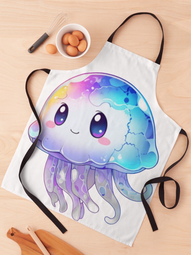 Thumbnail 1 of 6, Apron, jellyfish designed and sold by Designfs.