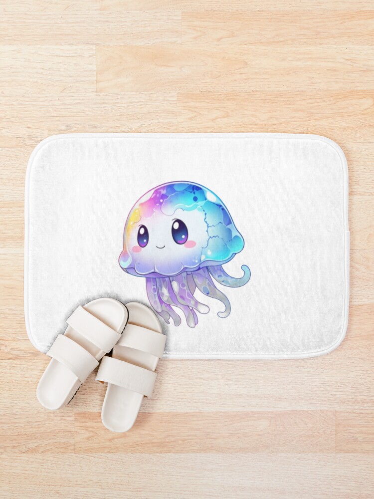 Thumbnail 1 of 6, Bath Mat, jellyfish designed and sold by Designfs.